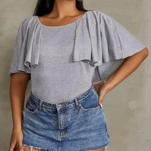 GENTLY USED Plus size Cape-like shirt.